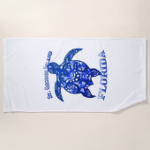 St. George Florida Vakantie Stam Turtle Strandlaken (Voorkant)