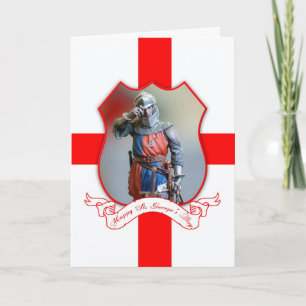 St. George het Wenskaart van de Dag met Ridder Kaart