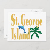 St. George Island Florida Briefkaart (Voorkant / Achterkant)