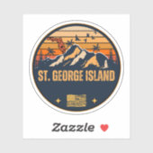St. George Island, Florida Sticker (Vel)