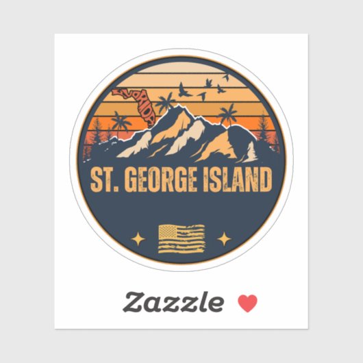 St. George Island, Florida Sticker (Vel)