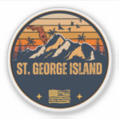 St. George Island, Florida Sticker (Voorkant)