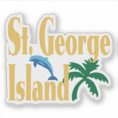 St. George Island Florida Sticker (Voorkant)