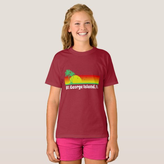 St. George Island Florida T-shirt (Voorkant volledig)