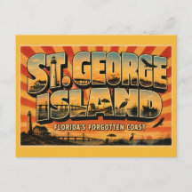 St. George Island Florida Vergeten Kust Vintage 