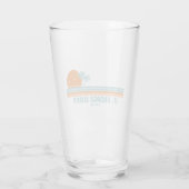 St. George Island Florida Zon Palm Bomen Glas (Achterkant)