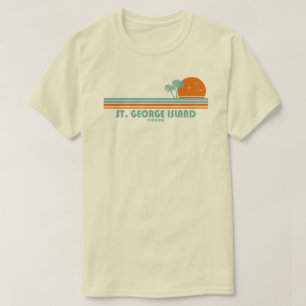 St. George Island Florida Zonnepalmboom T-shirt