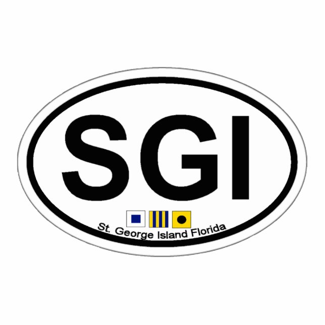 St. George Island. Fotobeeldje Magneet (Voorkant)