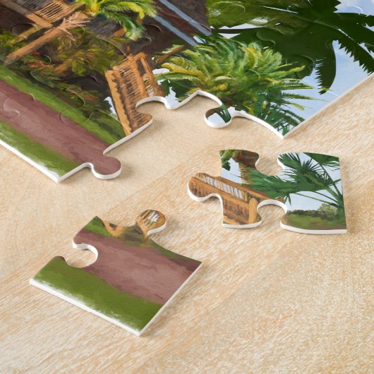 St. George Island Lighthouse - Florida Art Puzzle Legpuzzel (Zijkant)