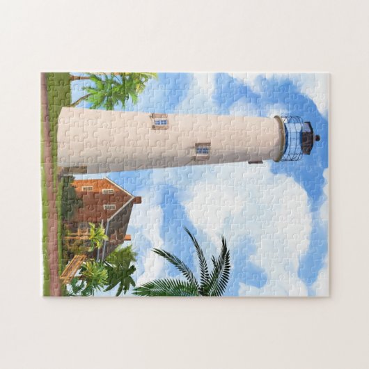 St. George Island Lighthouse - Florida Art Puzzle Legpuzzel (Horizontaal)