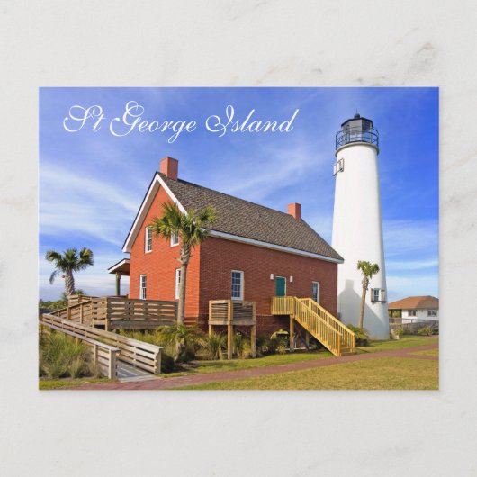 St George Island Lighthouse, Florida Briefkaart (Voorkant)