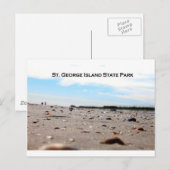 ST. GEORGE ISLAND STATE PARK - FLORIDA BRIEFKAART (Voorkant / Achterkant)