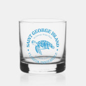 St George Island (zee schildpad) Whisky Glas (Voorkant)