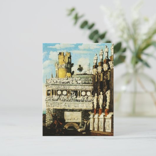 St. George Kills Dragon François de Nomé Fine Art Briefkaart (Staand voorkant)