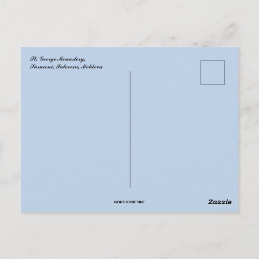 St. George-klooster in Suruceni Ialoveni Moldavië Briefkaart (Achterkant)