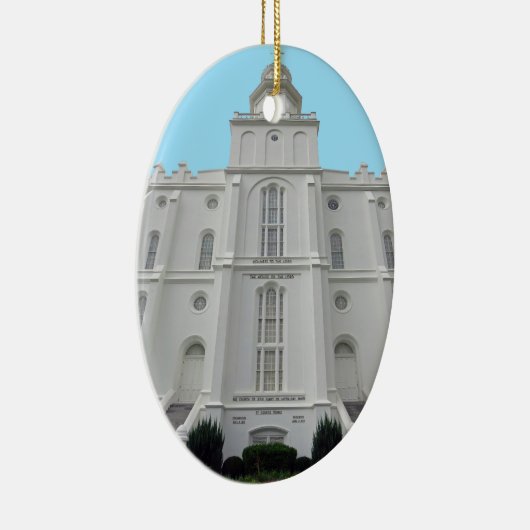 St. George LDS Temple Keramisch Ornament (Rechts)