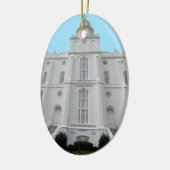 St. George LDS Temple Keramisch Ornament (Links)