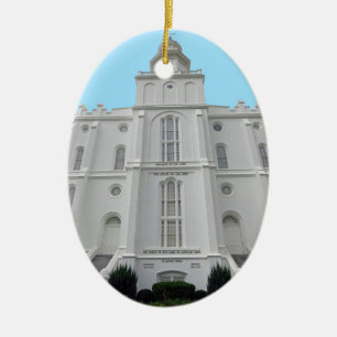 St. George LDS Temple Keramisch Ornament