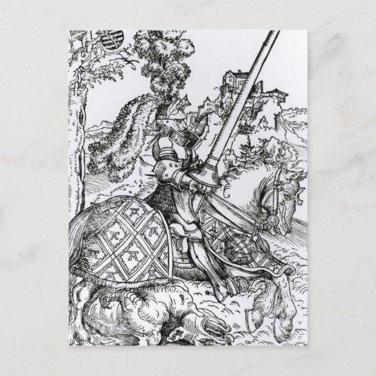 St. George on Horseback, 1507 Briefkaart (Voorkant)