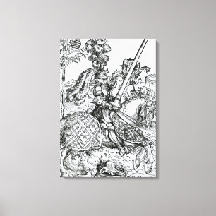 St. George on Horseback, 1507 Canvas Afdruk