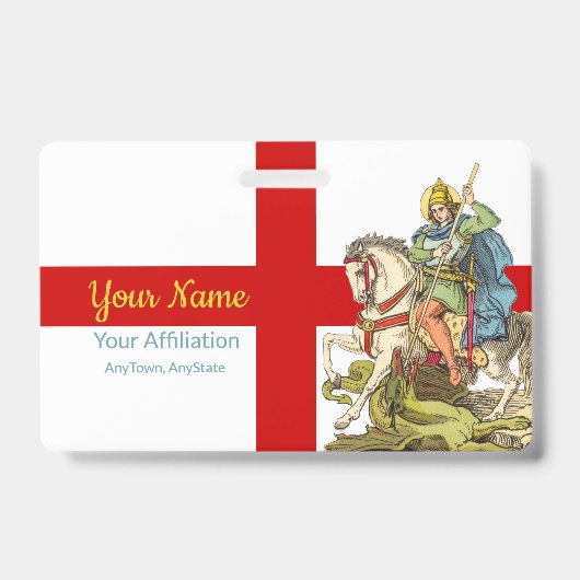 St. George on Horseback (BS 01) Badge (Voorzijde)