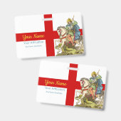 St. George on Horseback (BS 01) Badge (Voor- en achterkant)