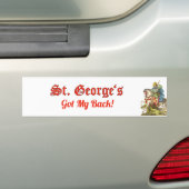 St. George on Horseback (BS 01) Bumpersticker (Op auto)