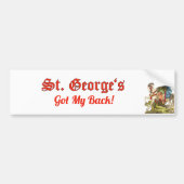 St. George on Horseback (BS 01) Bumpersticker (Voorkant)