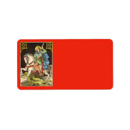 St. George on Horseback (BS 01) Etiket