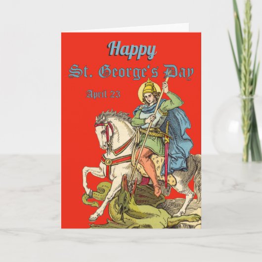 St. George on Horseback (BS 01) Kaart (Voorkant)