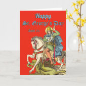 St. George on Horseback (BS 01) Kaart (Gele Bloem)