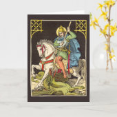 St. George on Horseback (BS 01) Kaart (Gele Bloem)