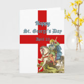 St. George on Horseback (BS 01) Kaart (Gele Bloem)