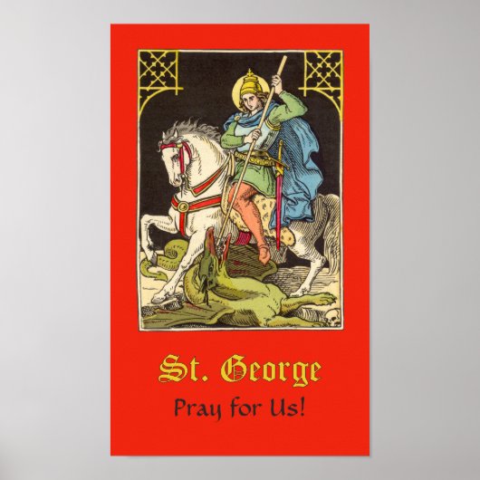 St. George on Horseback (BS 01) Poster (Voorkant)