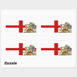 St. George on Horseback (BS 01) Rechthoekige Sticker