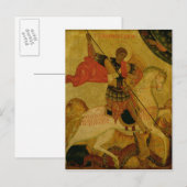 St. George slaapt de draak Briefkaart (Voorkant / Achterkant)