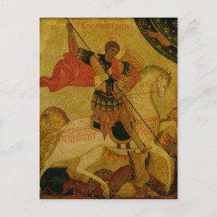 St. George slaapt de draak Briefkaart