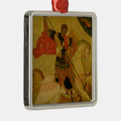 St. George slaapt de draak Metalen Ornament (Rechts)