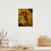 St. George slaapt de draak Poster (Keuken)