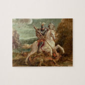 St. George slaying the dragon (olie op het paneel) Legpuzzel (Horizontaal)