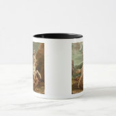 St. George slaying the dragon (olie op het paneel) Mok (Midden)