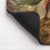 St. George slaying the dragon (olie op het paneel) Muismat (Hoek)