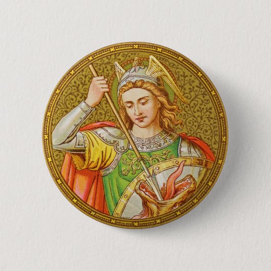 St. George (SNV 13) Ronde Button 5,7 Cm (Voorkant)