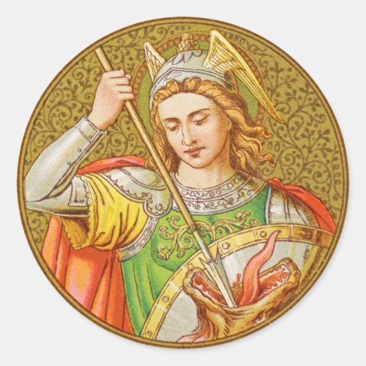 St. George (SNV 13) Ronde Sticker (Voorkant)