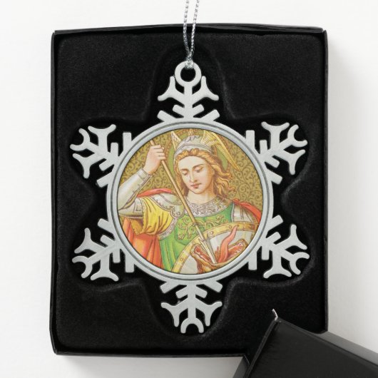 St. George (SNV 13) Tin Sneeuwvlok Ornament (Kistje)