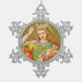 St. George (SNV 13) Tin Sneeuwvlok Ornament (Voorkant)