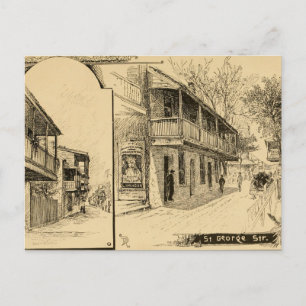 St. George Street, St. Augustine, Florida Briefkaart