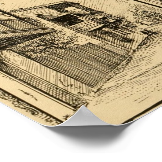 St. George Street, St. Augustine, Florida Poster (Hoek)