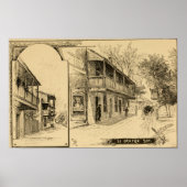 St. George Street, St. Augustine, Florida Poster (Voorkant)
