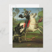 St. George Struggling met de Draak Briefkaart (Voorkant / Achterkant)